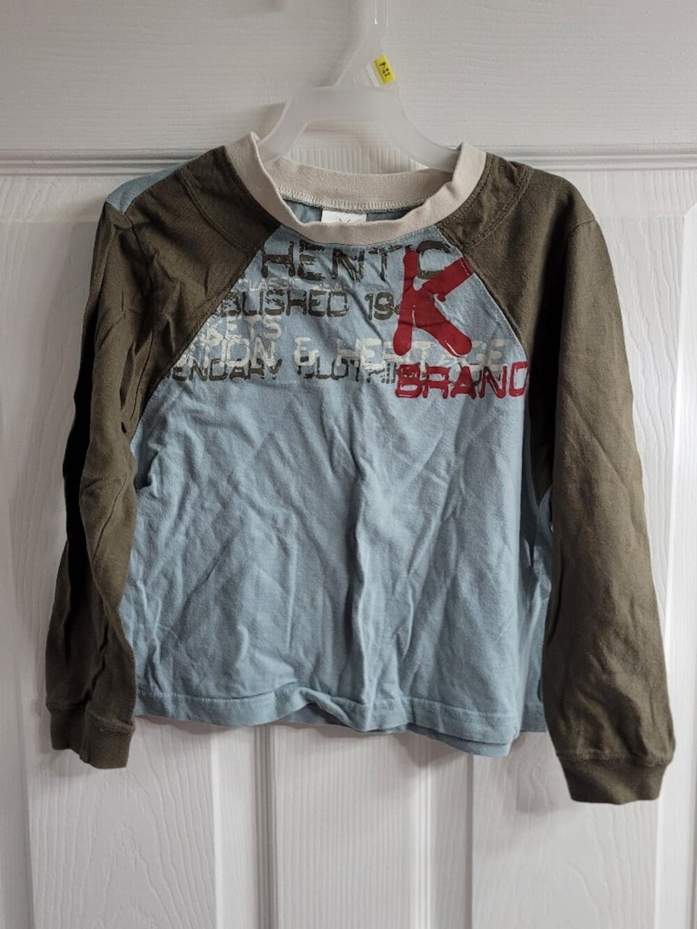 #878 FREE W PURCHASE Krickets Long Sleeve Shirt sz 6 6X